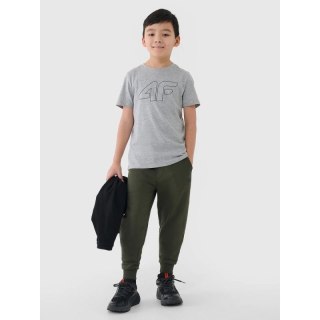 T-shirt z nadrukiem chłopięcy 4F 4FJWSS25TTSHM2179-27M