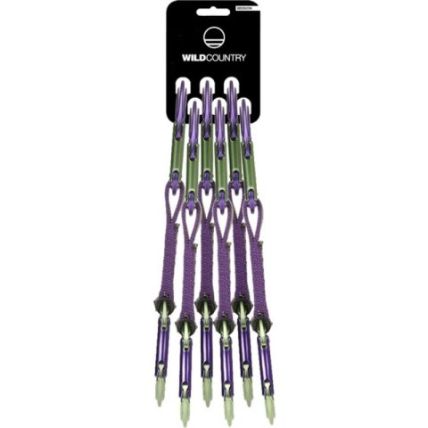 Wild Country 40-0000002003-5823-1 karabińczyk do wspinaczki Zapięcie z blokadą Zielony, Fioletowy 6 szt.
