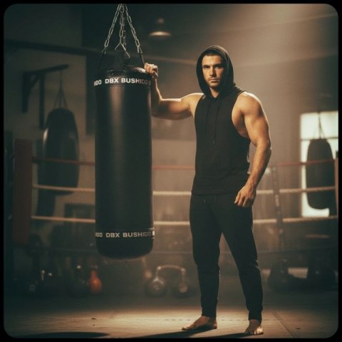 Worek bokserski PREMIUM - SBRX Black - Pusty - 130cm | DBX Bushido