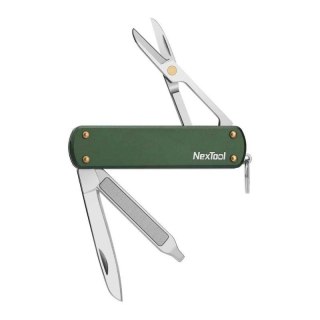 Nóż wielofunkcyjny NexTool Mini Pocket Knife NE0143 4w1 zielony
