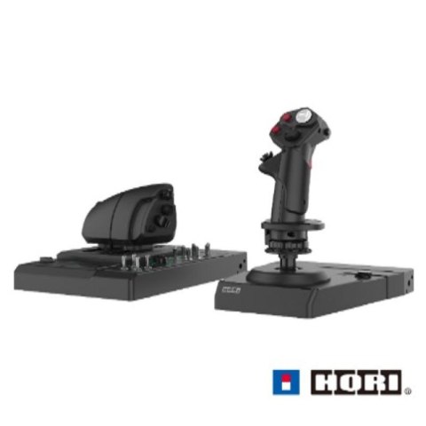 Hori - HOTAS Flight Control System & Mount for PC (Windows 11/10) High-End Flight Stick & Throttle for PC Flight Sims