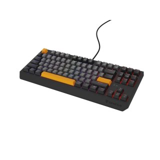 GENESIS Thor 230 TKL klawiatura Gaming USB + RF Wireless + Bluetooth QWERTY Czarny, Szary, Pomarańczowy