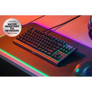 Klawiatura gamingowa SteelSeries Apex 3 Tenkeyless Klawiatura do gier Światło LED RGB Amerykańskie przewodowe przełączniki Whisp