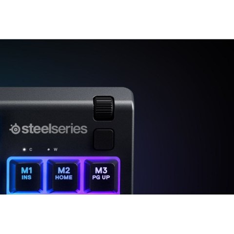 Klawiatura gamingowa SteelSeries Apex 3 Tenkeyless Klawiatura do gier Światło LED RGB Amerykańskie przewodowe przełączniki Whisp
