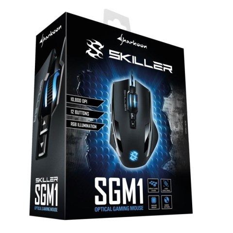 Sharkoon Skiller SGM1 myszka Po prawej stronie USB Typu-A Optyczny 10800 DPI