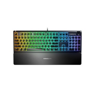 SteelSeries Apex 3 Gaming Keyboard, US Layout, Wired, Black SteelSeries Apex 3 Gaming keyboard IP32 water resistant for protect