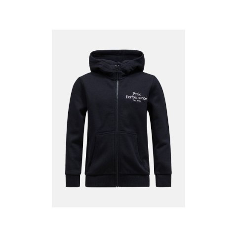 Bluza Peak Performance Jr Original Zip Hood czarny