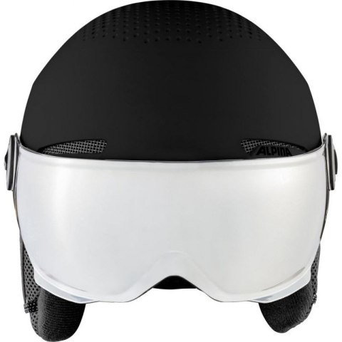 Kask narciarski ALPINA ARBER VISOR Q LITE BLACK 54-58 (WYPRZEDAŻ)