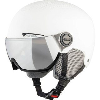 Kask narciarski ALPINA ARBER VISOR Q-LITE WHITE 54-58