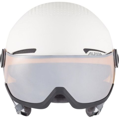 Kask narciarski ALPINA ARBER VISOR Q-LITE WHITE 54-58