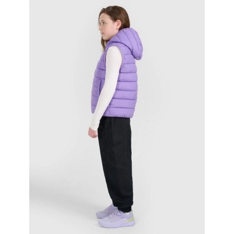 Bezrękawnik puchowy z wypełnieniem syntetycznym dziewczęcy 4F 4FJRAW25TVJAF322-51S