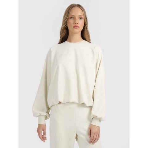 Bluza dresowa nierozpinana z modalem damska 4F 4FRAW25TSWSF2508-12S