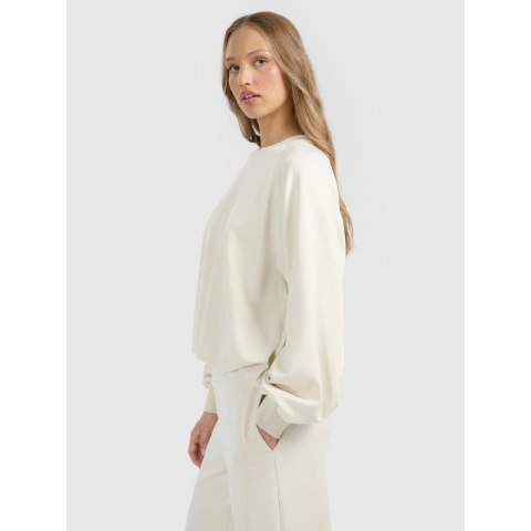 Bluza dresowa nierozpinana z modalem damska 4F 4FRAW25TSWSF2508-12S