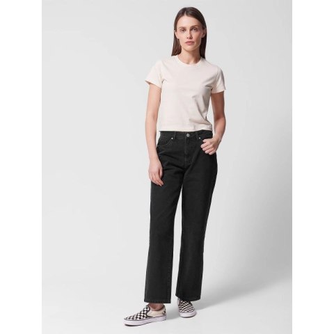 Jeansy straight z prostymi nogawkami damskie Outhorn OTHWSS24TTROF723-20S