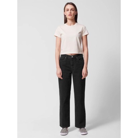 Jeansy straight z prostymi nogawkami damskie Outhorn OTHWSS24TTROF723-20S