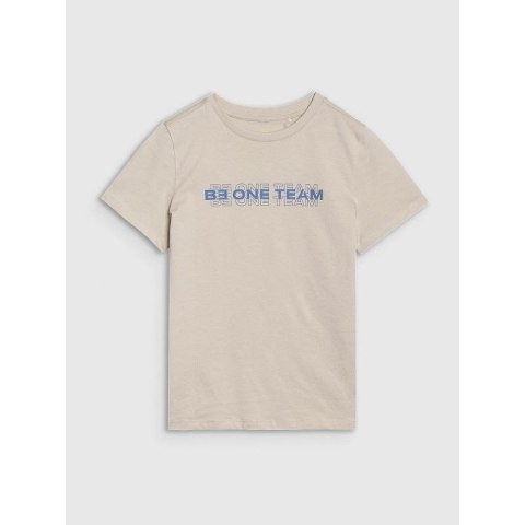 T-shirt chłopięcy bawełniany 4F 4FJWSS25TTSHM2186-12S