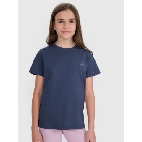 T-shirt regular gładki (ZESTAW 2 szt.) dziecięcy 4F 4FJRAW25TTSHU3157-91S