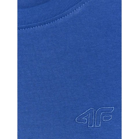 T-shirt regular gładki chłopięcy 4F 4FJRAW25TTSHM3260-36S