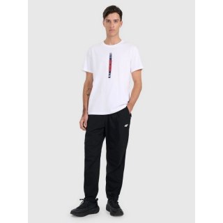 T-shirt regular z nadrukiem męski 4F 4FRAW25TTSHM3225-10S