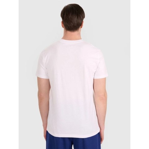 T-shirt regular z nadrukiem siatkarskim męski 4F 4FRAW25TTSHM3235-10S