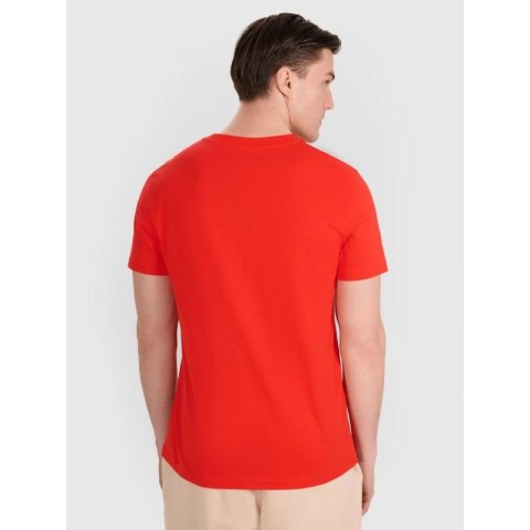 T-shirt regular z nadrukiem siatkarskim męski 4F 4FRAW25TTSHM3319-62S