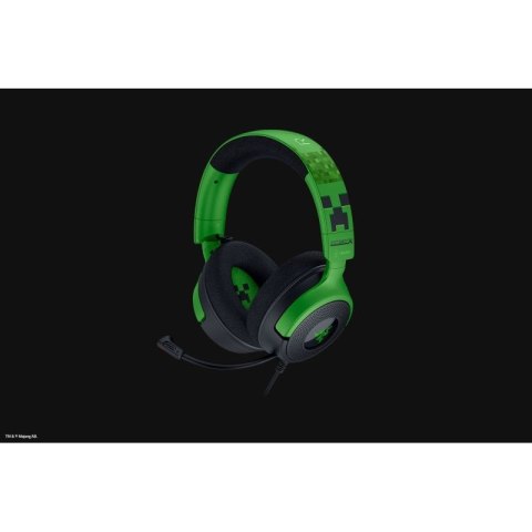 Zestaw słuchawkowy Razer Gaming Kraken V4 X przewodowe nauszne z mikrofonem edycja Minecraft