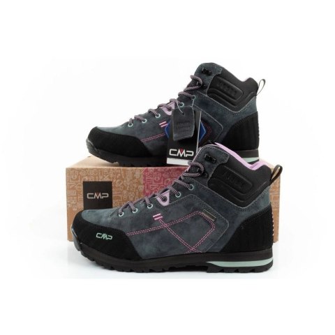 CMP Alcor buty damskie trekkingowe skóra trwałe wodoodporne za kostkę szare