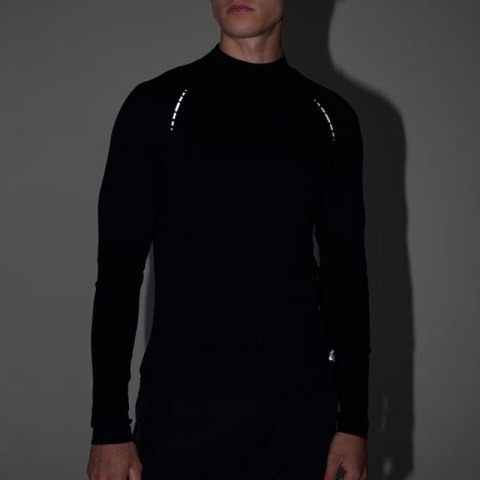 Koszulka męska longsleeve 4F M417 głęboka czerń 4FWAW25TFLOM417 20S