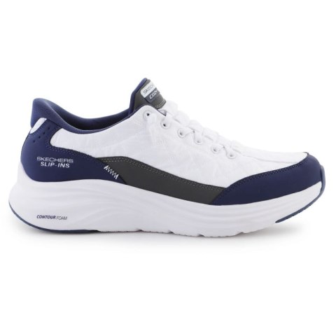 Skechers Slip-ins: Contour Foam - Cozy Fit 232619-WNV White/Navy