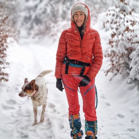 Kurtka puchowa damska Alpinus Rocca czerwona YT18753