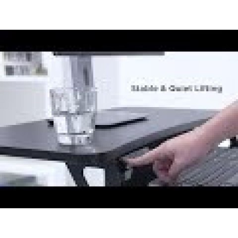 MACLEAN BIURKO ELEKTRYCZNE, STOLIK, STACJA ROBOCZA REGULACJA WYS MAX WYS 122CM MAX 37 KG - DO PRACY STOJĄCO SIEDZĄCEJ MC-835