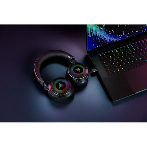 Razer Kraken V4 Zestaw słuchawkowy Bezprzewodowy Opaska na głowę Gaming USB Typu-A Bluetooth Czarny