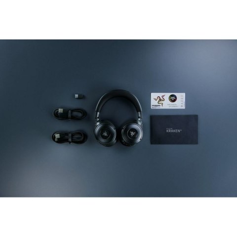 Razer Kraken V4 Zestaw słuchawkowy Bezprzewodowy Opaska na głowę Gaming USB Typu-A Bluetooth Czarny