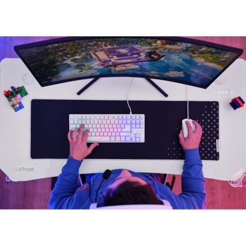 Biurko gamingowe TRUST GXT 709W LUMINUS RGB WHITE