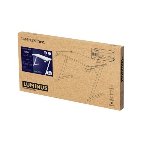 Biurko gamingowe TRUST GXT 709W LUMINUS RGB WHITE