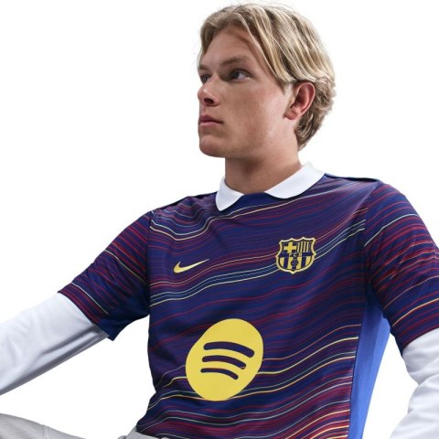 Koszulka przedmeczowa Nike FC Barcelona Academy Pro Home HJ7142-456