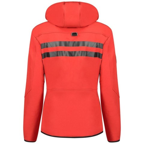 Kurtka damska Softshell z kapturem Geographical Norway Reine Red/Black LADY 007 czerwona (WU8187F/GNO-RED-BLACK)/WU8088