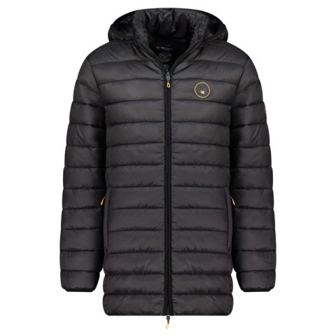 Kurtka męska Geographical Norway AMIGOMAP LONG HOOD DB BLACK MEN 233 BLACK (WZ5085H/GN-NOIR)