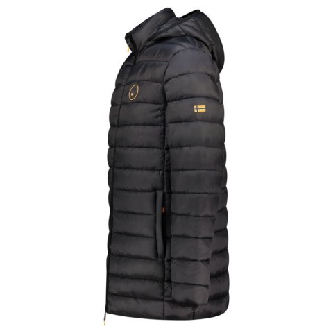Kurtka męska Geographical Norway AMIGOMAP LONG HOOD DB BLACK MEN 233 BLACK (WZ5085H/GN-NOIR)