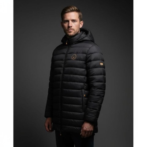 Kurtka męska Geographical Norway AMIGOMAP LONG HOOD DB BLACK MEN 233 BLACK (WZ5085H/GN-NOIR)