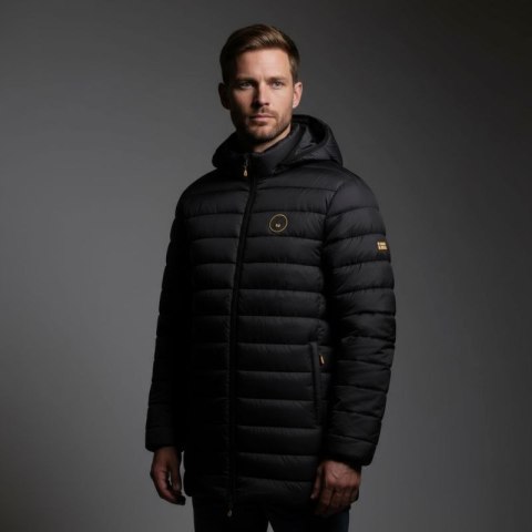 Kurtka męska Geographical Norway AMIGOMAP LONG HOOD DB BLACK MEN 233 BLACK (WZ5085H/GN-NOIR)