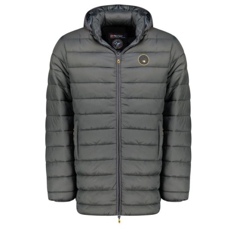 Kurtka męska Geographical Norway AMIGOMAP LONG HOOD DB DGREY MEN 233 DARK GREY (WZ5086H/GN-GRIS FONCÉ)
