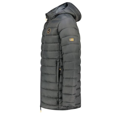 Kurtka męska Geographical Norway AMIGOMAP LONG HOOD DB DGREY MEN 233 DARK GREY (WZ5086H/GN-GRIS FONCÉ)