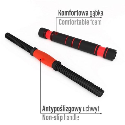 Zestaw ciężarów 6w1 HMS SGN130 (sztanga, sztangielki i kettlebell) 30kg