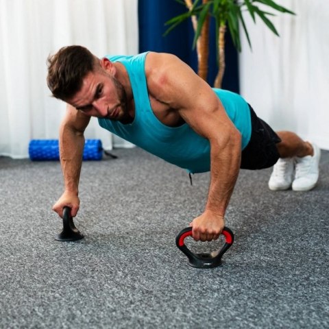 Zestaw ciężarów 6w1 HMS SGN140 (sztanga, sztangielki i kettlebell) 40kg