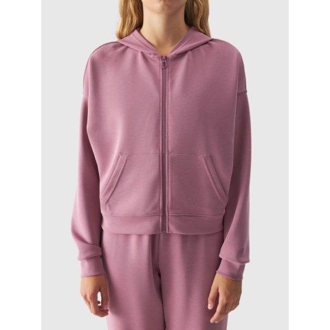 Bluza dresowa rozpinana z modalem damska 4F 4FWAW24TSWSF1341-53S