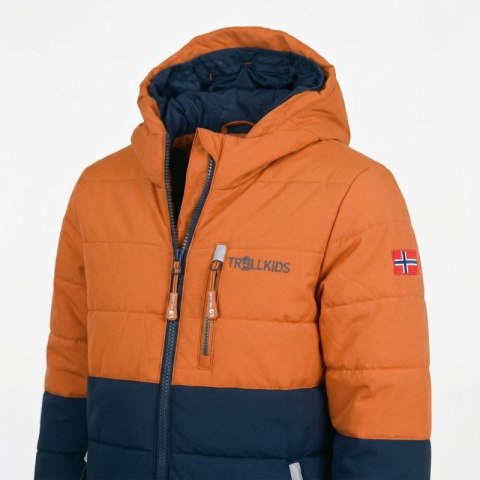 Kurtka narciarska dziecięca Trollkids Kids Hemsedal Snow Jacket XT zimowa wodoodporna pomarańczowa (513-176)