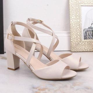 Sandały na obcasie Sergio Leone W SK367C