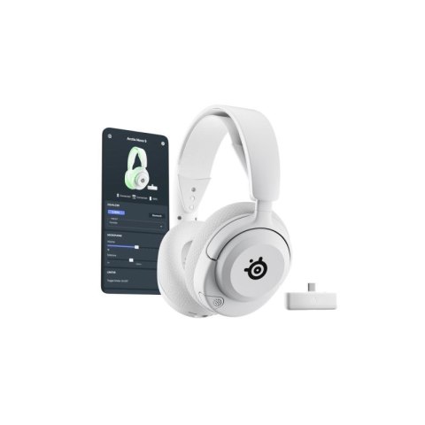 Słuchawki SteelSeries Gaming Headset Arctis Nova 5X Bluetooth Over-ear Microphone Noise canceling Wireless White