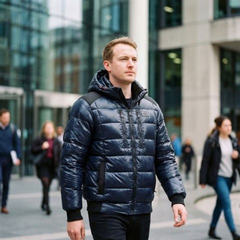 Kurtka męska Geographical Norway BAPTISTE NAVY DB MEN 056 NAVY (WZ8156H/GN-MARINE)